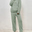 Plush Hooded Sweatshirt & Pants Winter Set Warm Casual