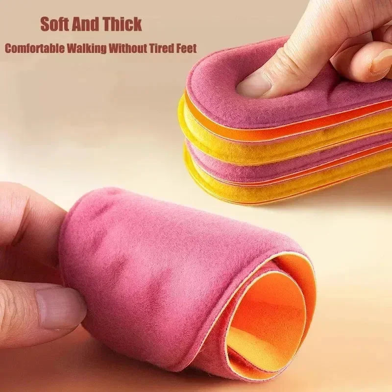 Winter Self-Heating Insoles – Fur & Memory Shoe Inserts
