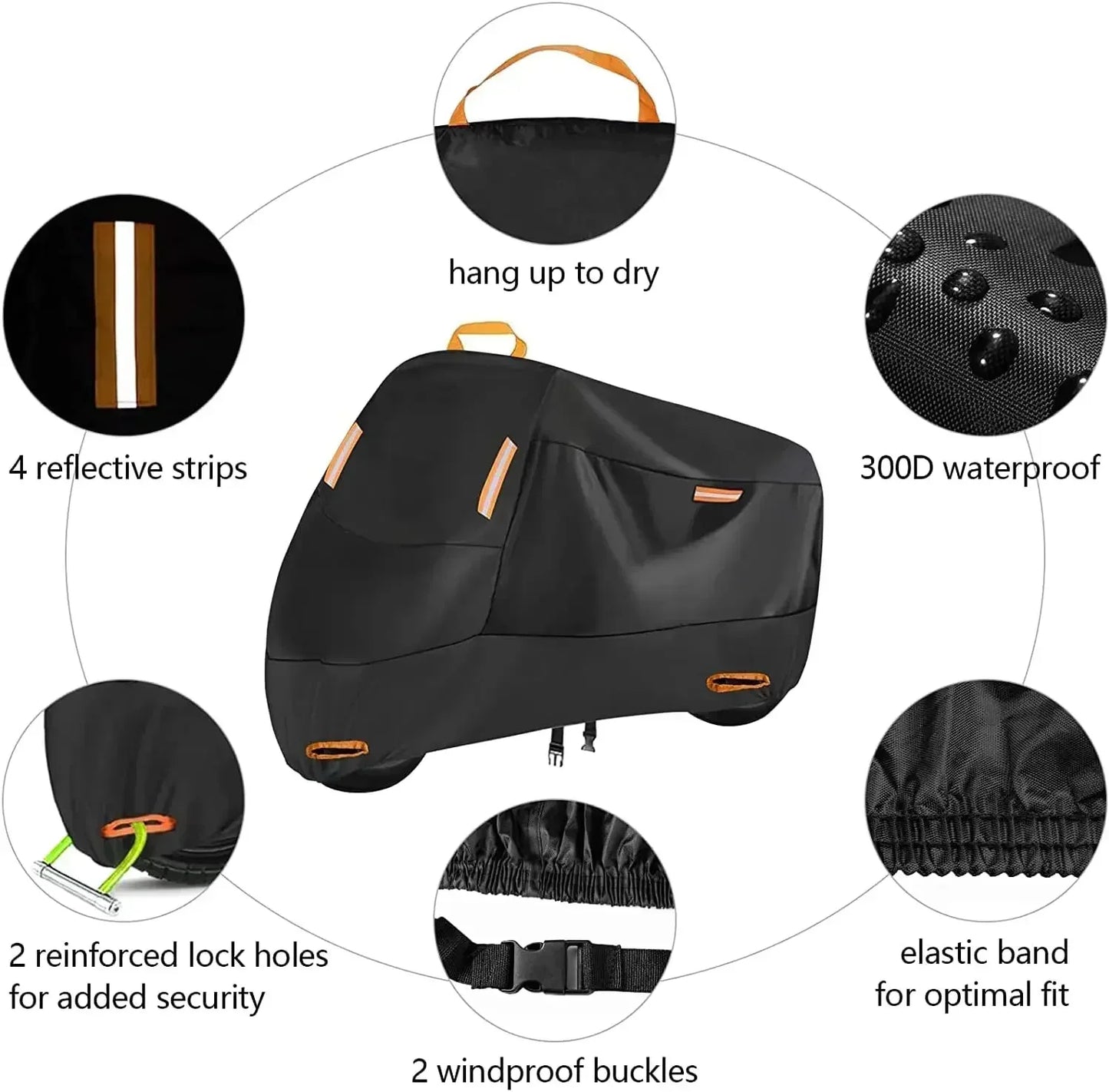 Waterproof Motorcycle Cover – UV-Protective & Durable