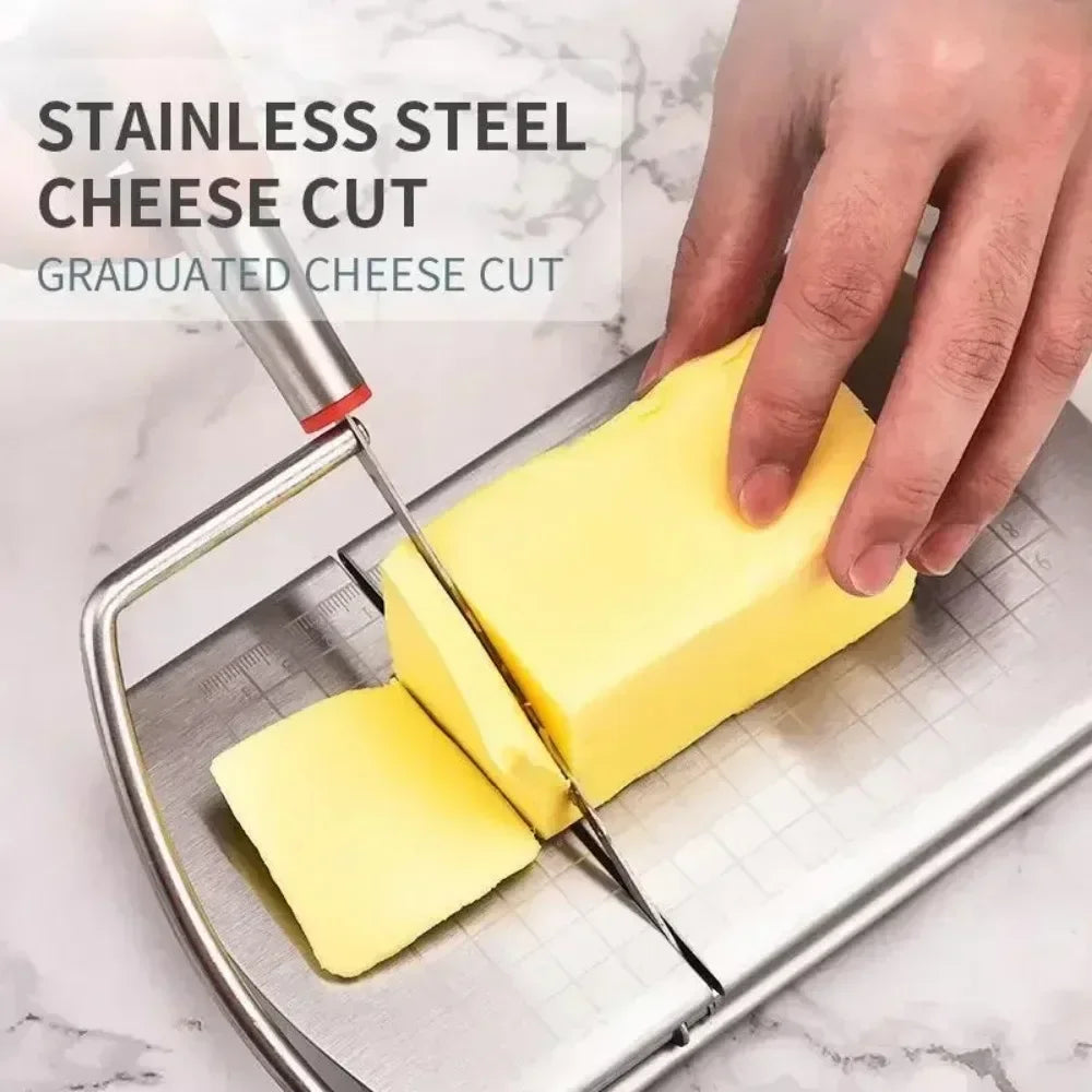 Stainless Steel Cheese Slicer – 5.5" Wire Cutter for Cheese