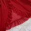 Ensemble de Lingerie en Dentelle Rouge Transparent pour Femmes – Chemise de Nuit Sexy