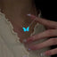 Collier pendentif papillon lumineux pour femme – Bijou cadeau