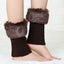 Turn-Over Fur Boot Cuffs – Warm Leg Warmers & Foot Covers