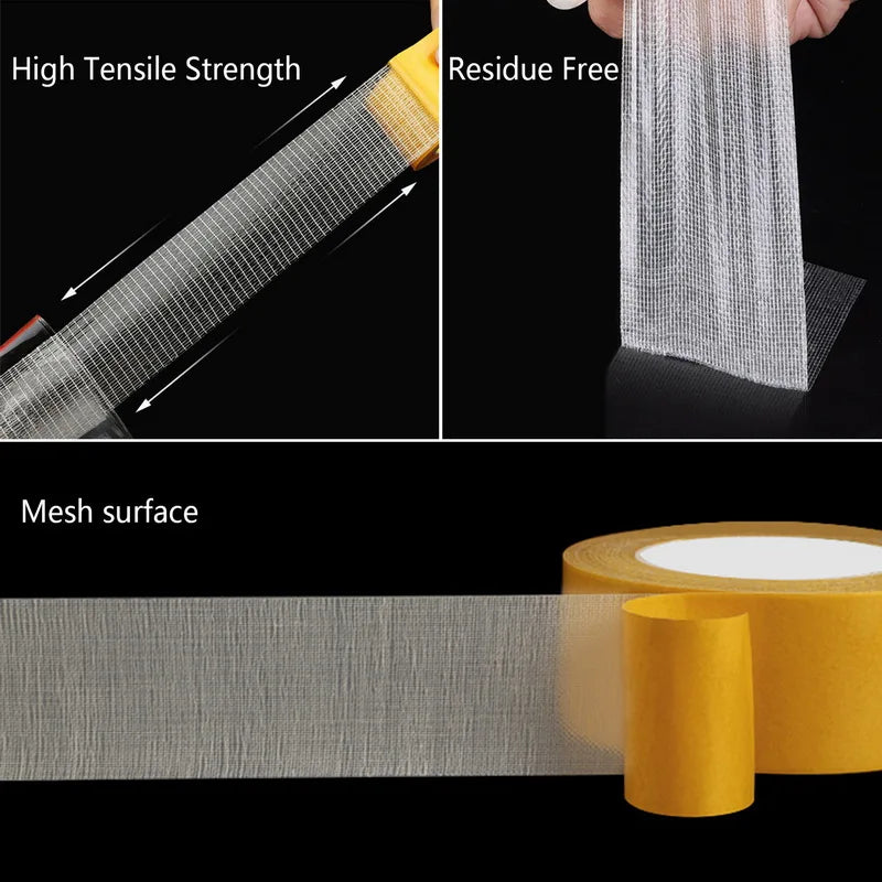 Heavy Duty Double-Sided Tape 10mm x 10m – Waterproof & Clear