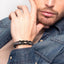 Leather Knot Bracelet for Men – Stainless Steel Infinity