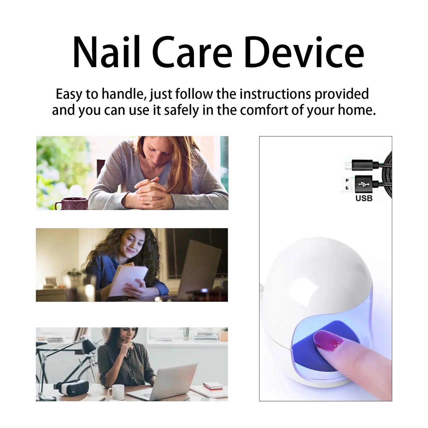 Nail Fungus Cleaning Device with LED Light Toenail & Fingernail Care Tool