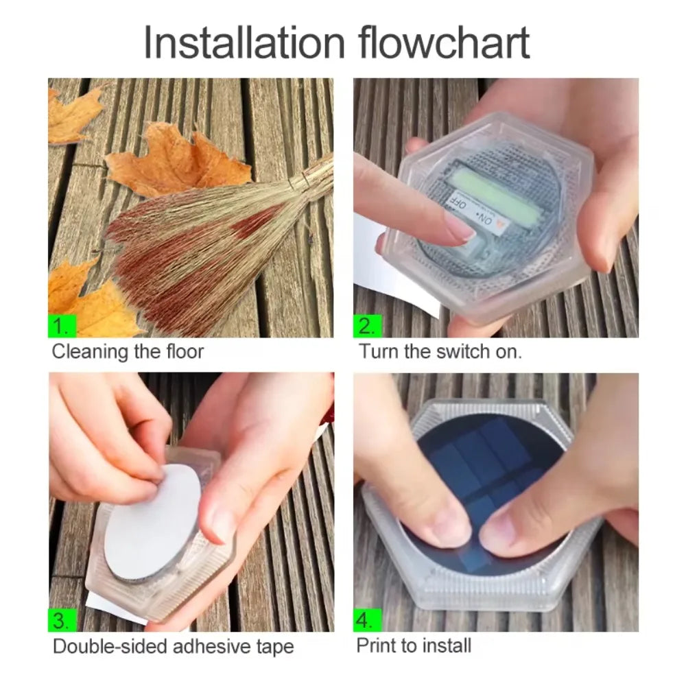 Solar Stair & Path Light – Waterproof IP68 LED Luxery Garden Balcony Realm