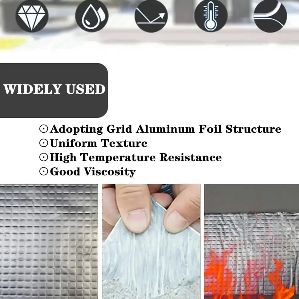 Ruban butyle imperméable – Auto-adhésif en aluminium résistant à la chaleur