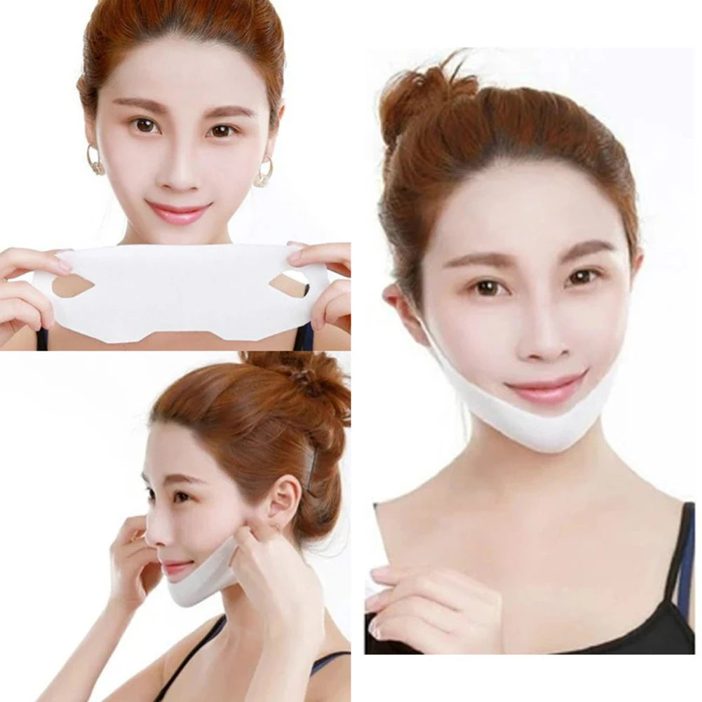 Set van 2 4D V-vormige hydrogel gezichtsmaskers voor een liftend effect – afslankend en verstevigend