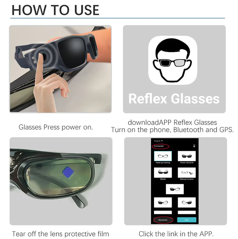 Reaction Training Glasses – Eye Speed & Coordination Trainer