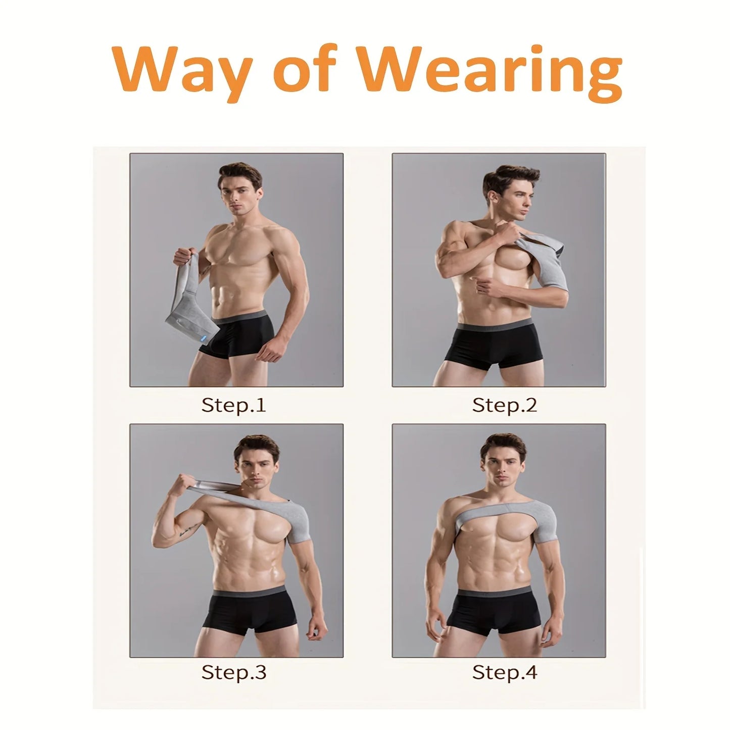 Adjustable Compression Shoulder Brace for Pain Relief & Stability