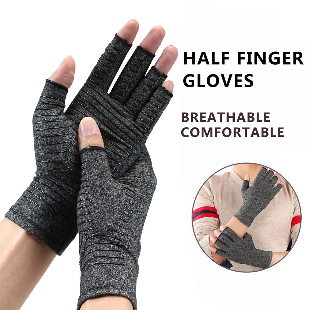 Compression Arthritis Gloves – Fingerless Pain Relief Support