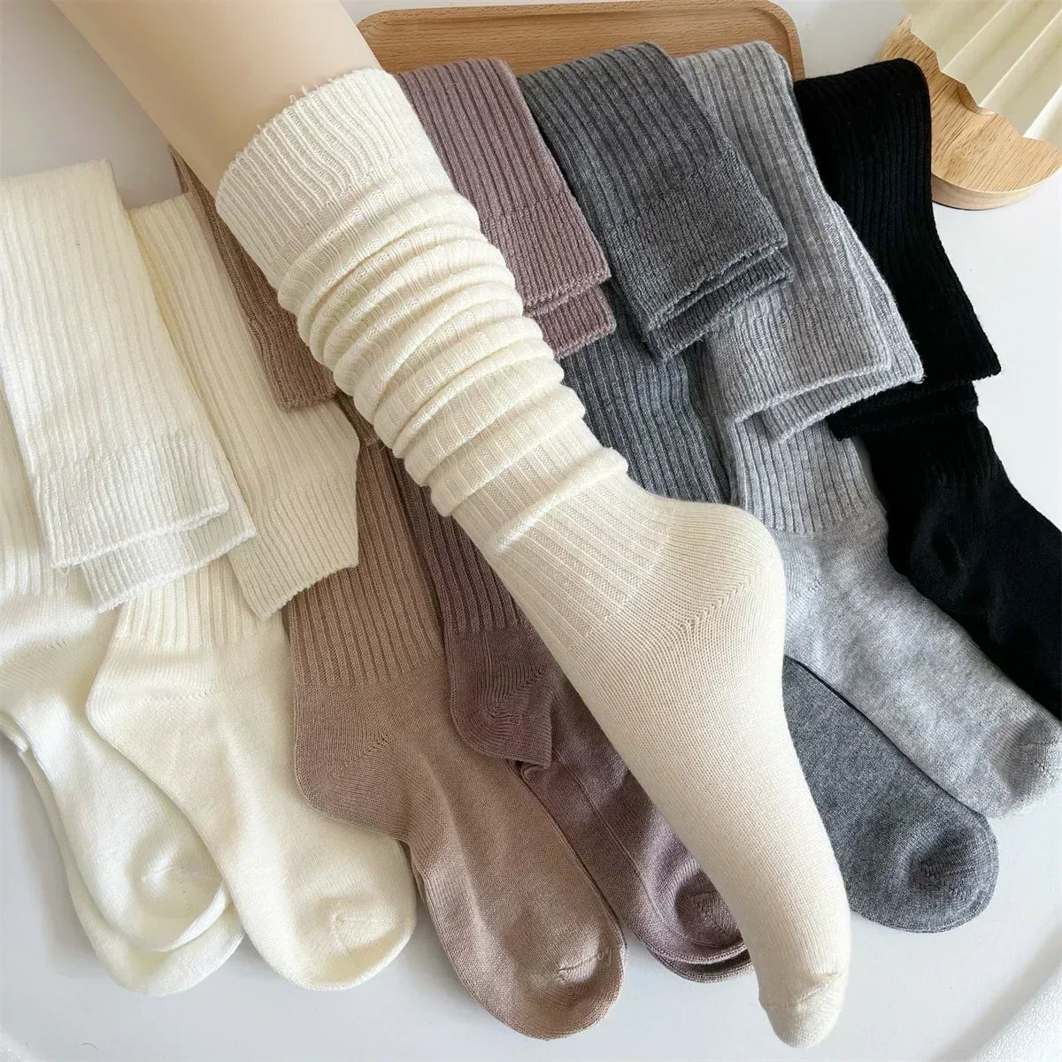 Women’s Thick Cashmere Knee-High Socks