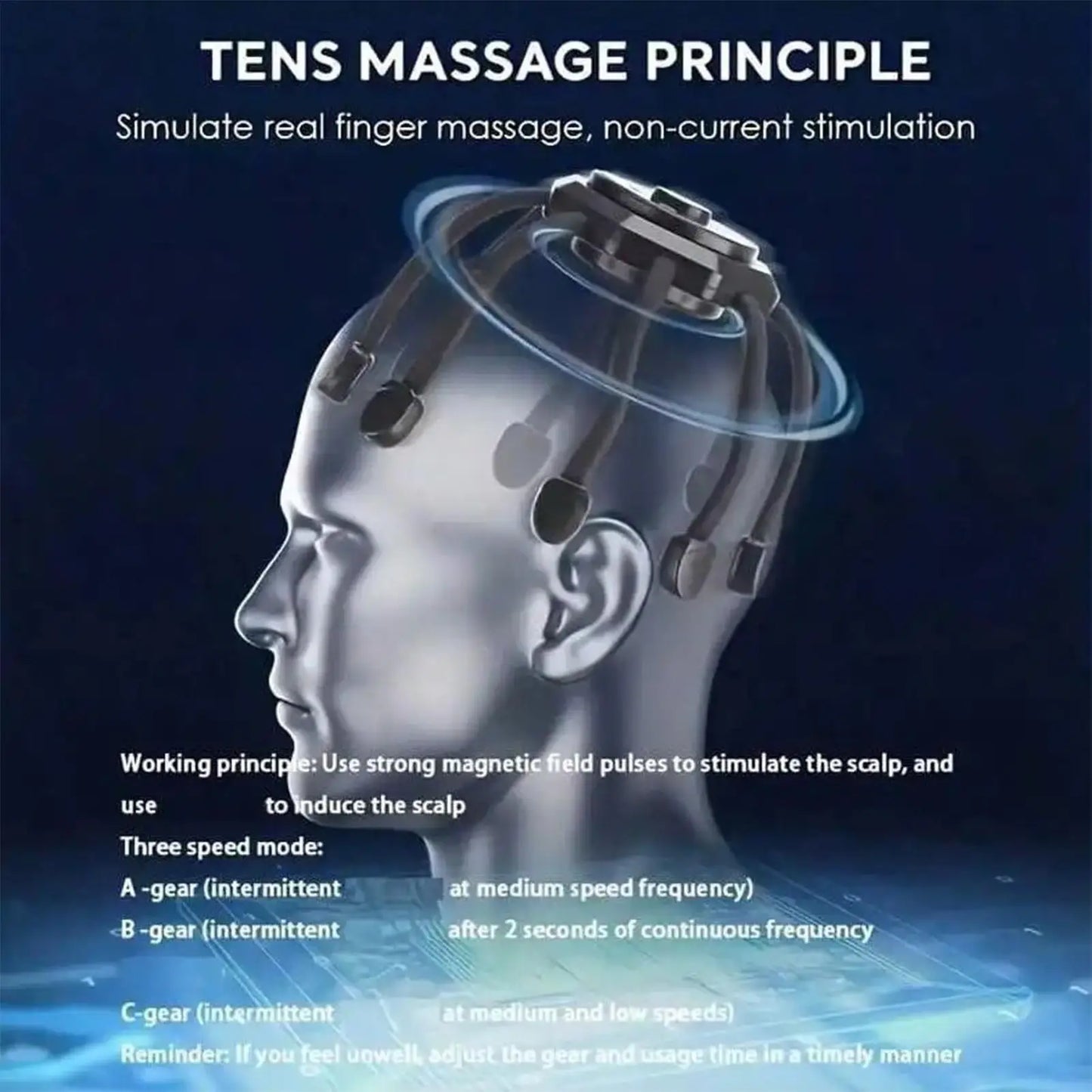 Elektrische hoofdmassageapparaat – Vibrerende octopus hoofdmassage