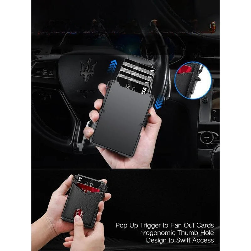 Business Wallet – Minimalist PU Leather with Multiple Slots