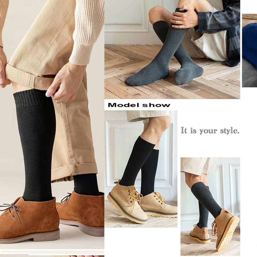 Winter Wool Knee-High Socks – Thermal Compression