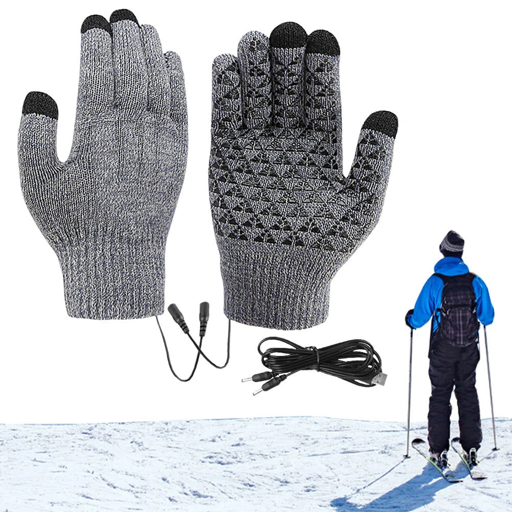 Touchscreen winterhandschoenen – Elektrisch verwarmd via USB