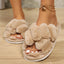 Warm Women’s Indoor Slippers Suede Fur, Thick Non-Slip Sole