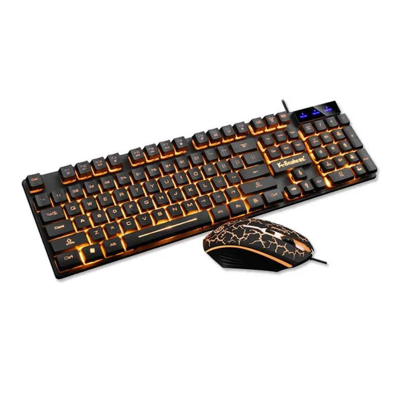 Ensemble clavier et souris gaming étanches – Rétroéclairage lumineux