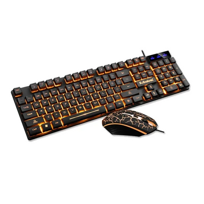 Waterproof Gaming Keyboard & Mouse Set – Luminous Backlit