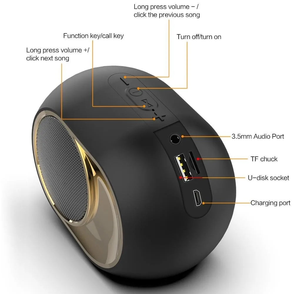 Enceinte Bluetooth X6 – Stéréo sans fil avec basses profondes