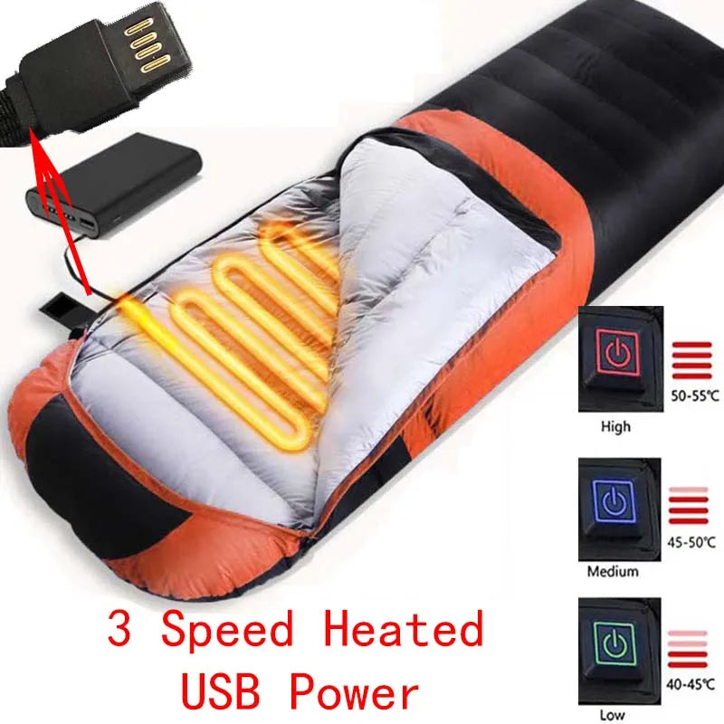 USB Heated Sleeping Bag – Lightweight & Waterproof