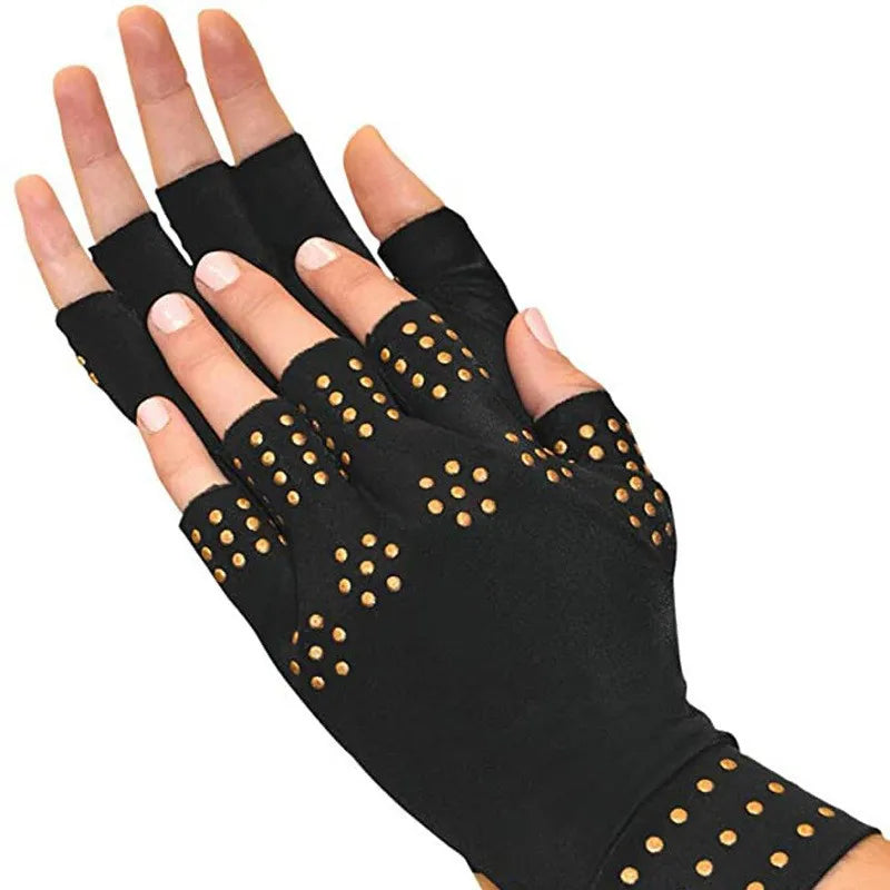 Vingerloze handschoenen met magnetische therapie – compressieondersteuning
