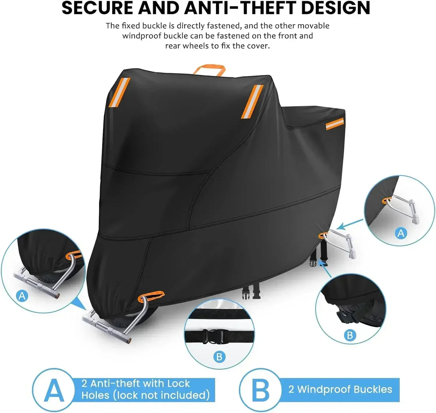 Waterproof Motorcycle Cover – UV-Protective & Durable