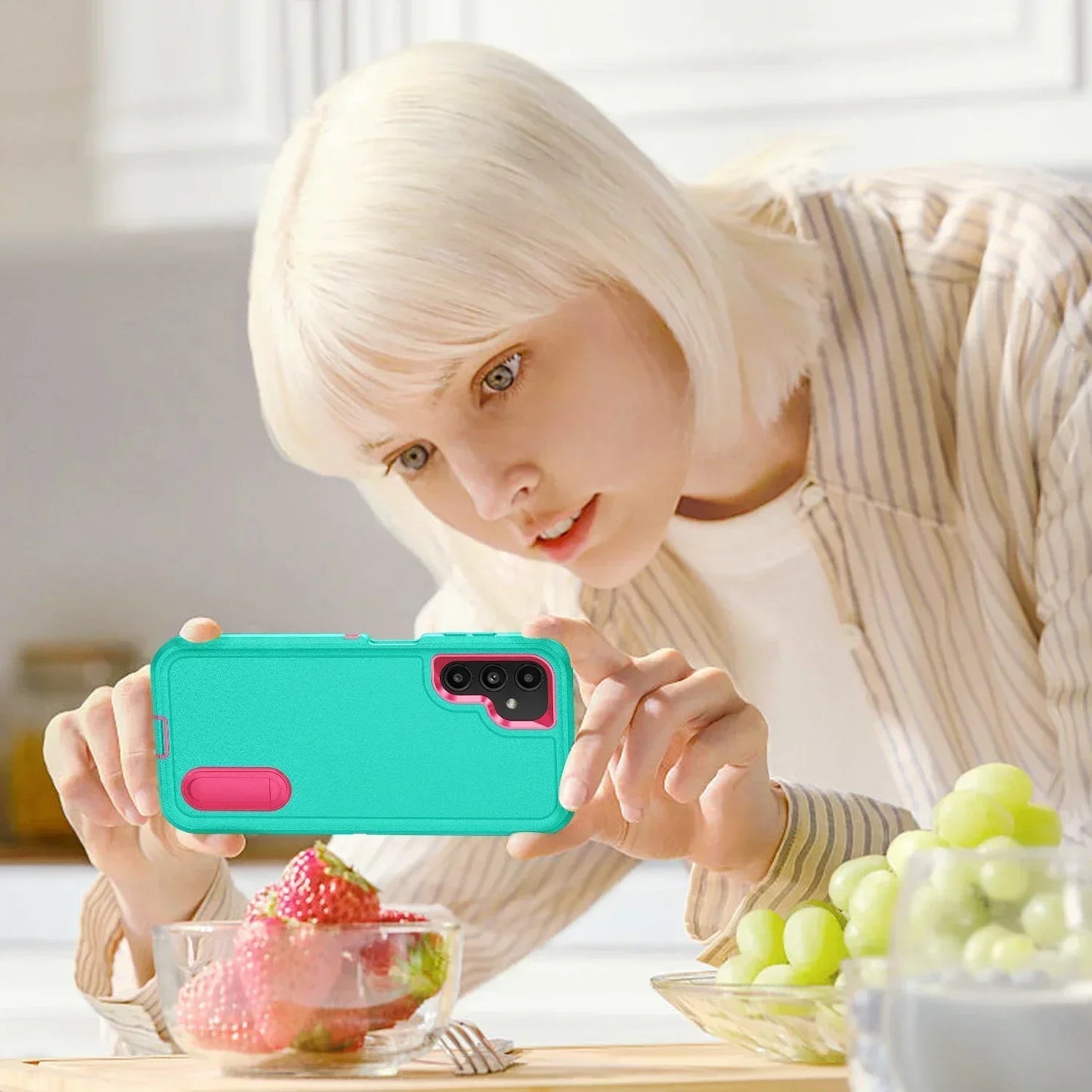 Étui à rabat en cuir 3-en-1 premium pour Samsung Galaxy – Protection intégrale