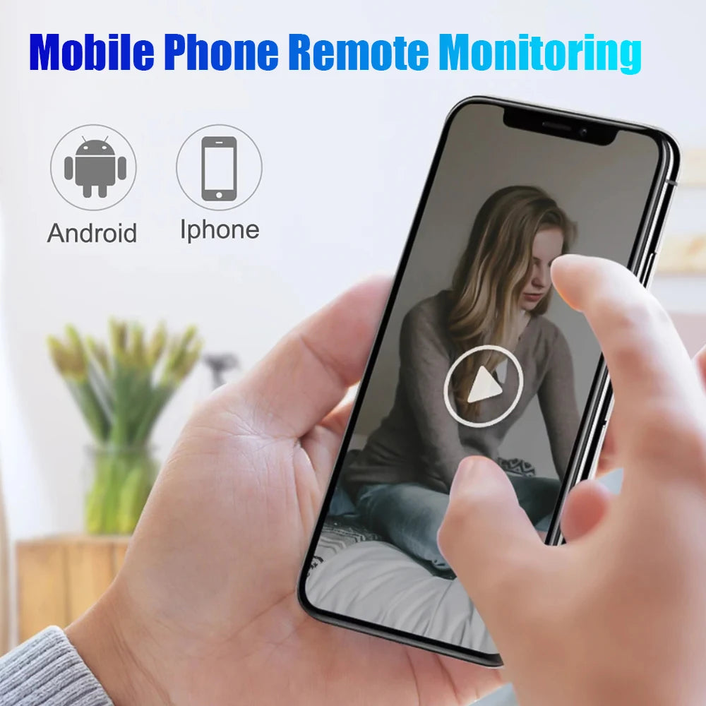 Mini caméra de sécurité sans fil 4K – Caméra espion WiFi cachée