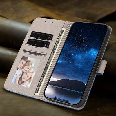 Leather Magnetic Flip Phone Case – Wallet Cover for Samsung Galaxy