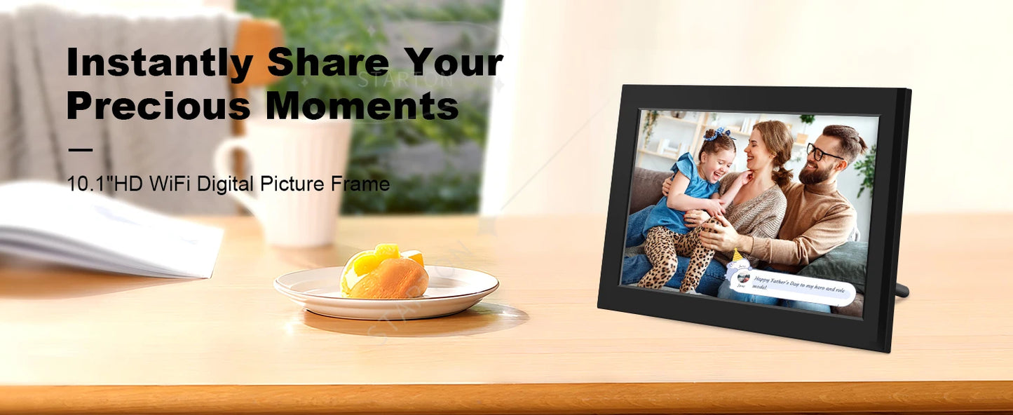 10.1" WiFi Digital Photo Frame – 32GB HD Touchscreen