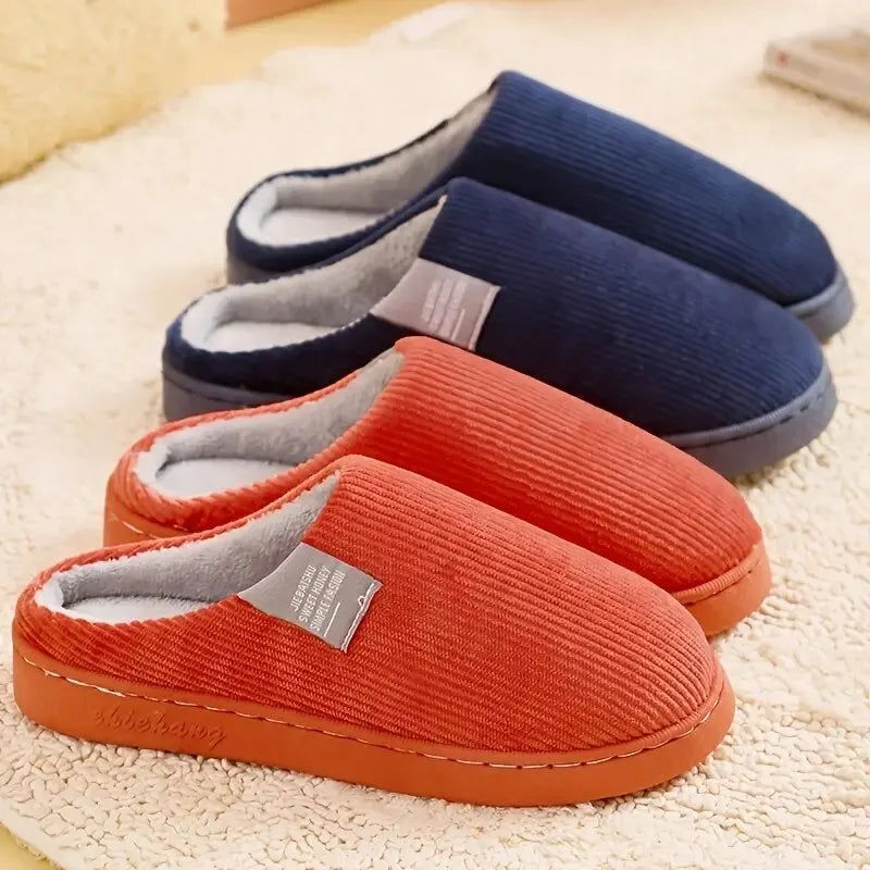 Winter Slippers Thick Plush Indoor Anti-Slip Warm Soft Sole
