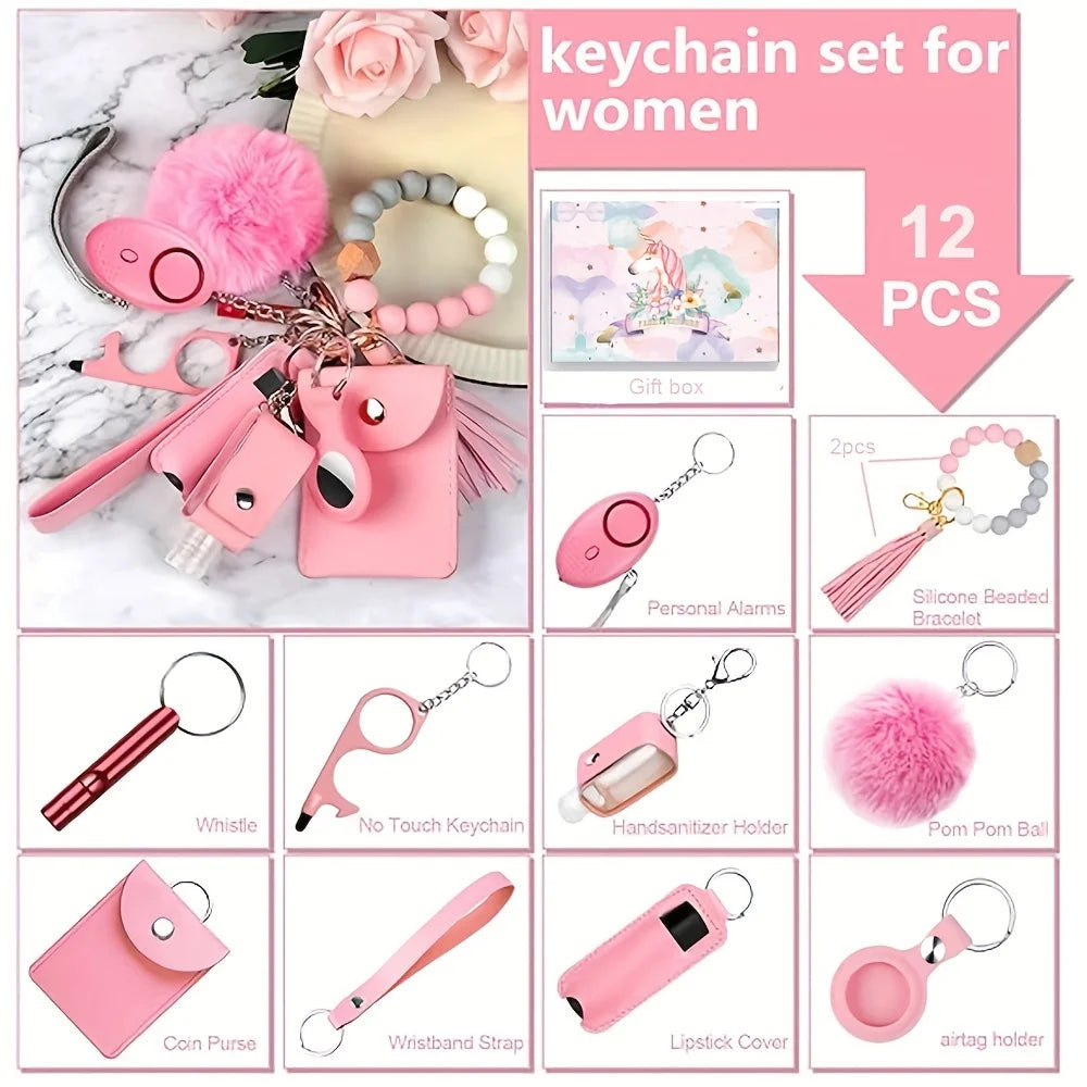 12-Piece Women’s Safety Keychain Set
