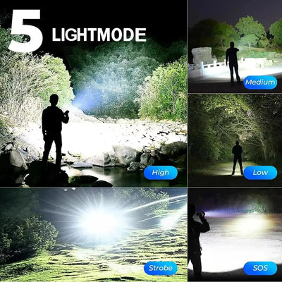 Ultra-Power LED Flashlight – Portable Rechargeable Torch
