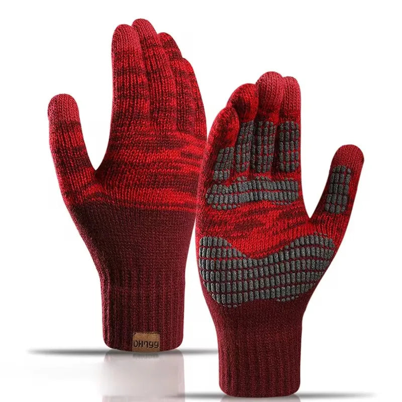 Warm Knitted Gloves – Solid Color Business Gloves
