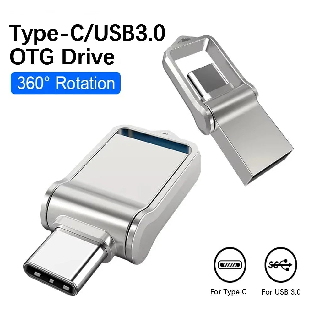 Type-C USB Flash Drive 2TB – High-Speed USB 3.0 OTG