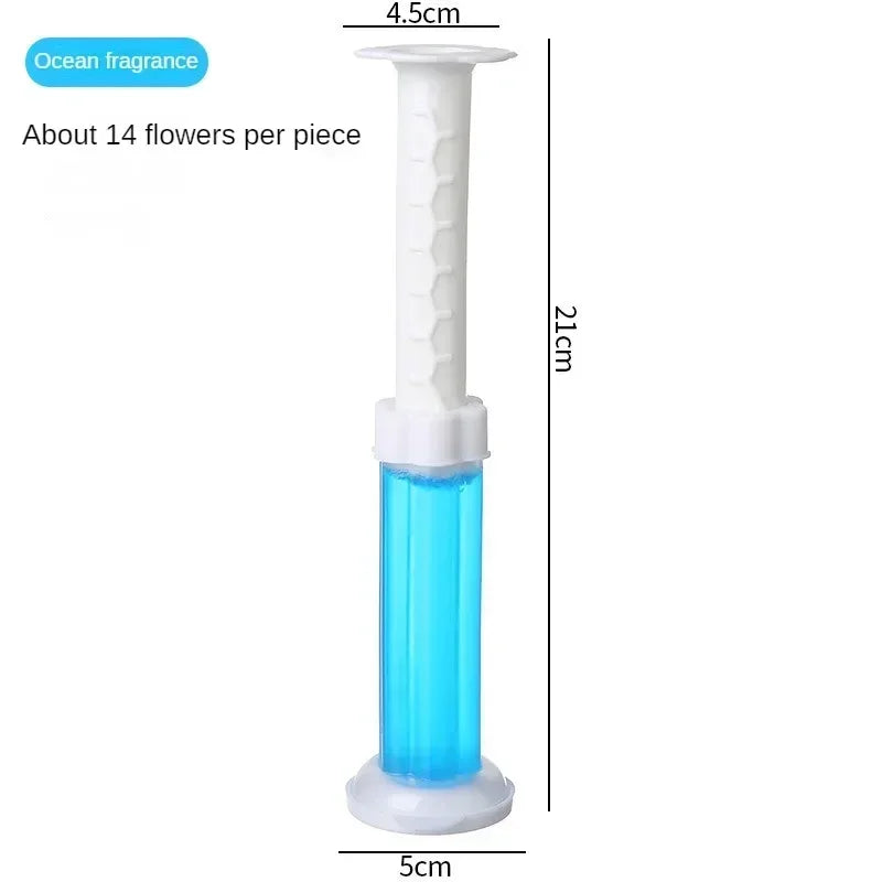 Lot de 6 gels nettoyants pour toilettes au parfum floral – Désinfectant et désodorisant