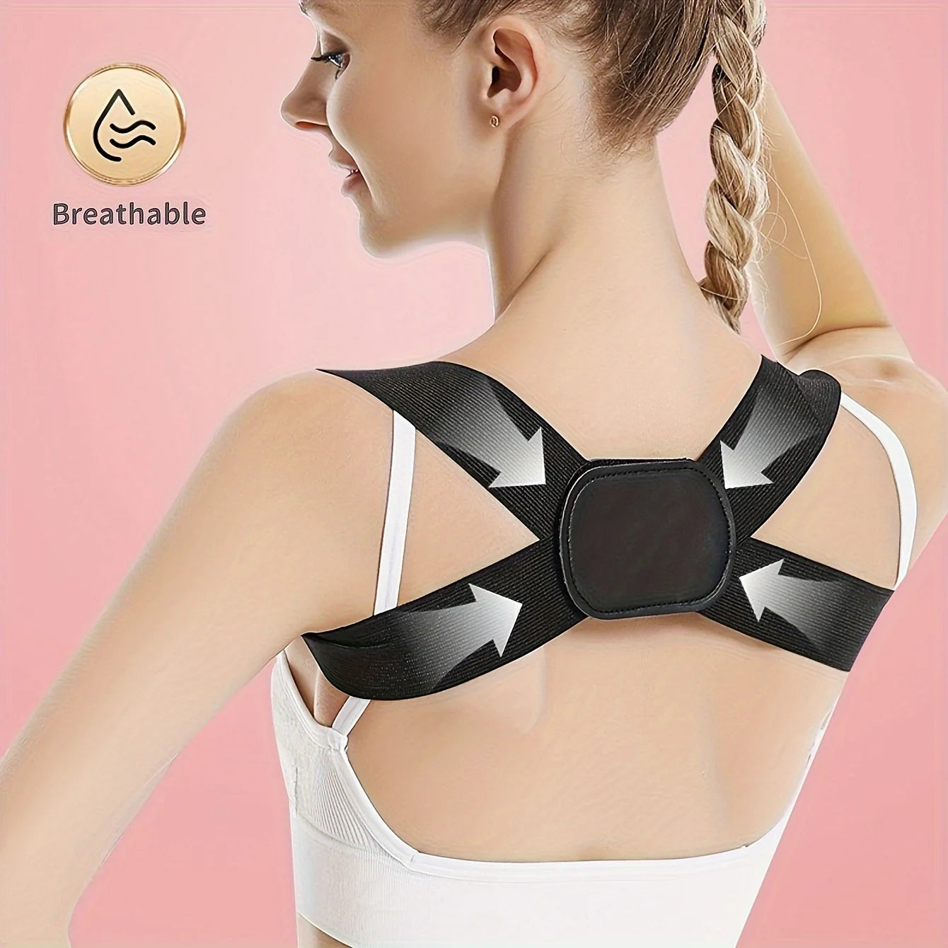 Invisible Posture Corrector for Women – Back Support Shirt