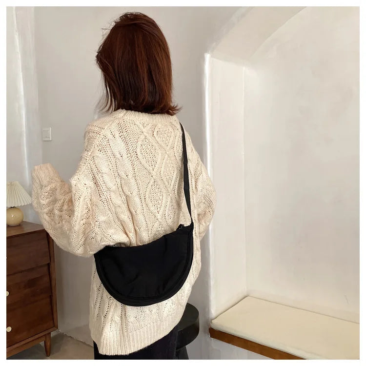 Sac à bandoulière en nylon pour femmes – Sac à main de voyage