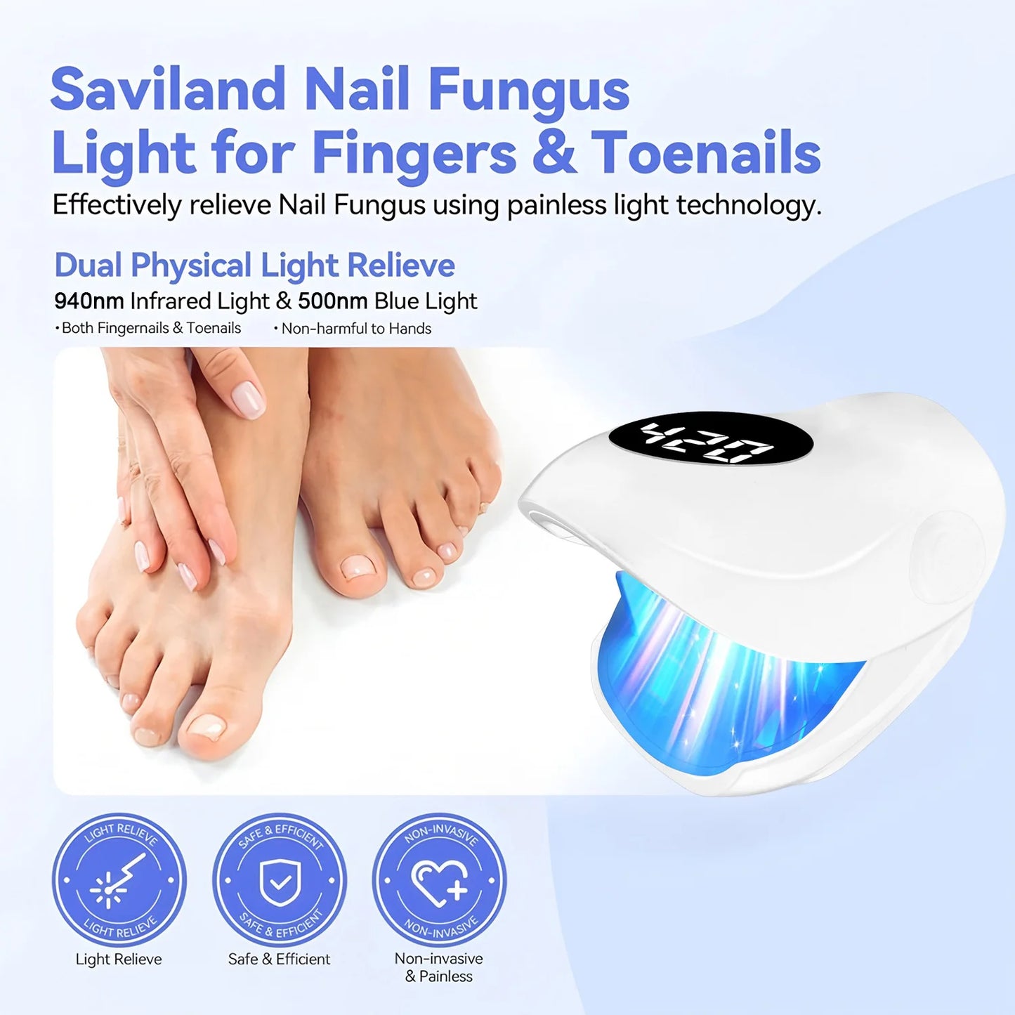 Wireless Nail Fungus Treatment Laser – Blue Light