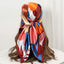 Foulard en soie pour femme 90x90 cm – Bandana carré tendance