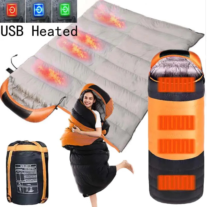 USB Heated Sleeping Bag – Lightweight & Waterproof