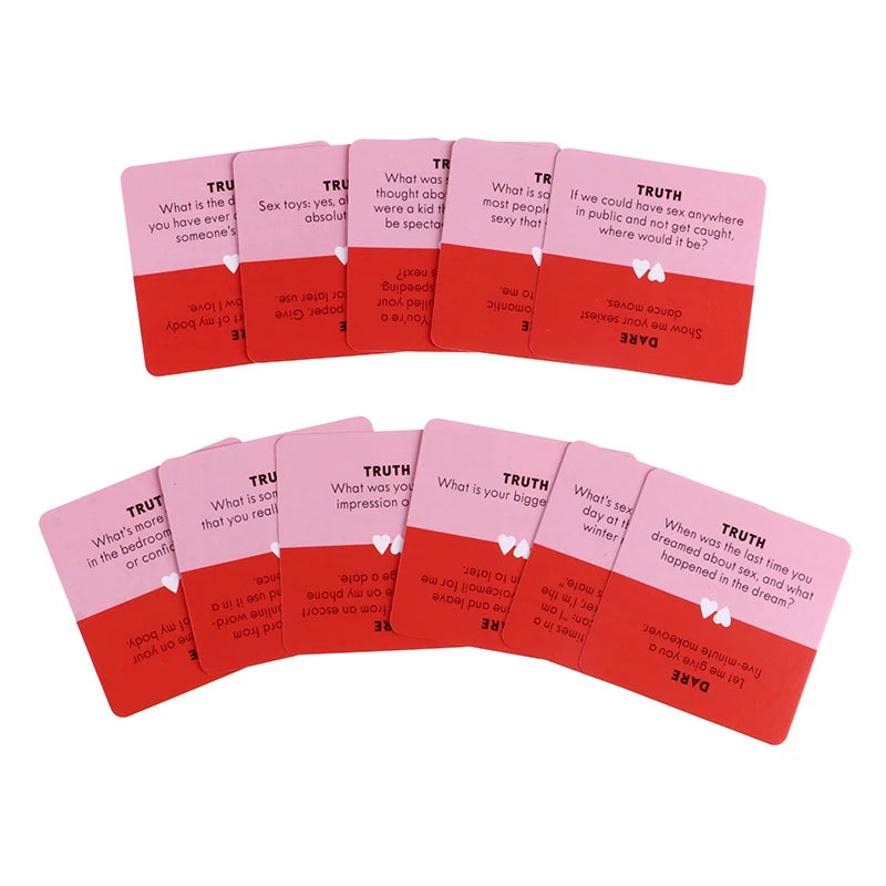 51 Truth or Dare Cards for Couples – Sexy English Version