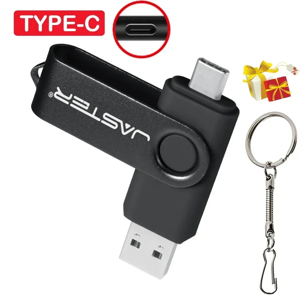 3-in-1 USB Flash Drive 128GB –USB 3.0, Type-C & Micro USB