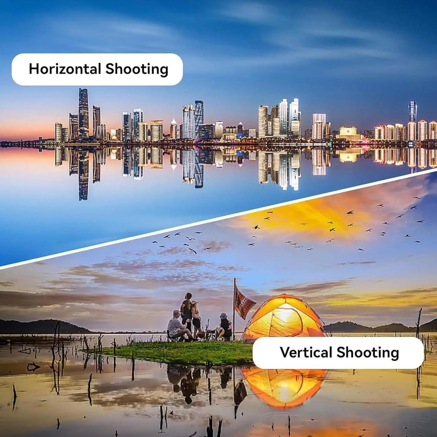 Smartphone Camera Mirror Clip Kit Vlogging HD Selfies