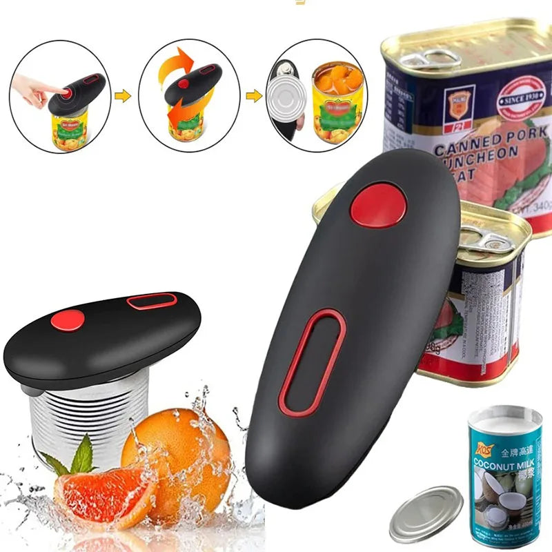 Automatic Electric Can & Jar Opener – Hands-Free Kitchen