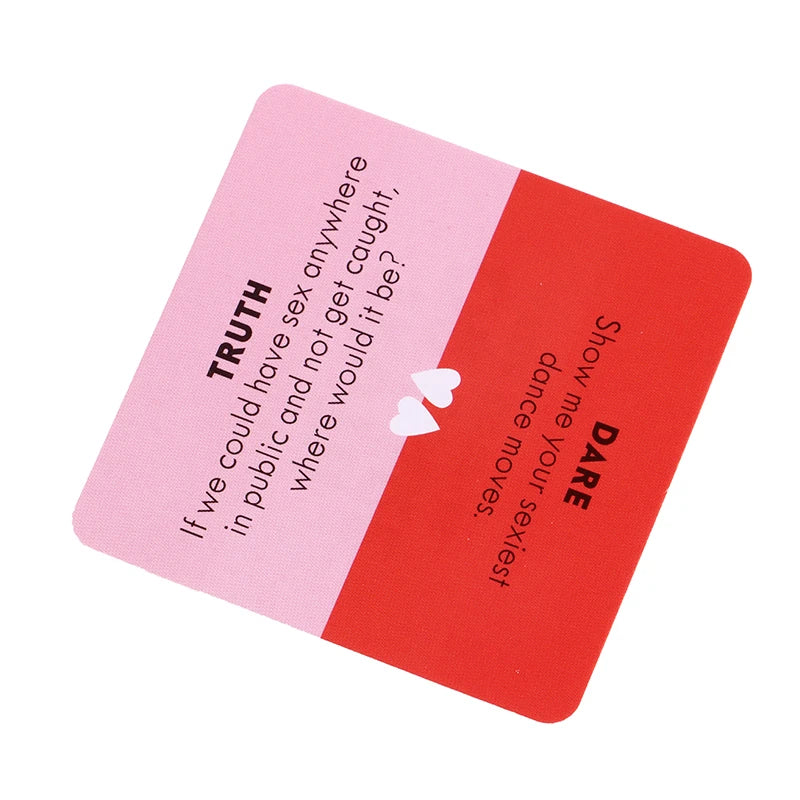 51 Truth or Dare Cards for Couples – Sexy English Version