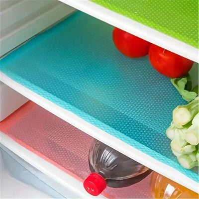 4PCS EVA Refrigerator Liner Mats – Waterproof Anti-Oil