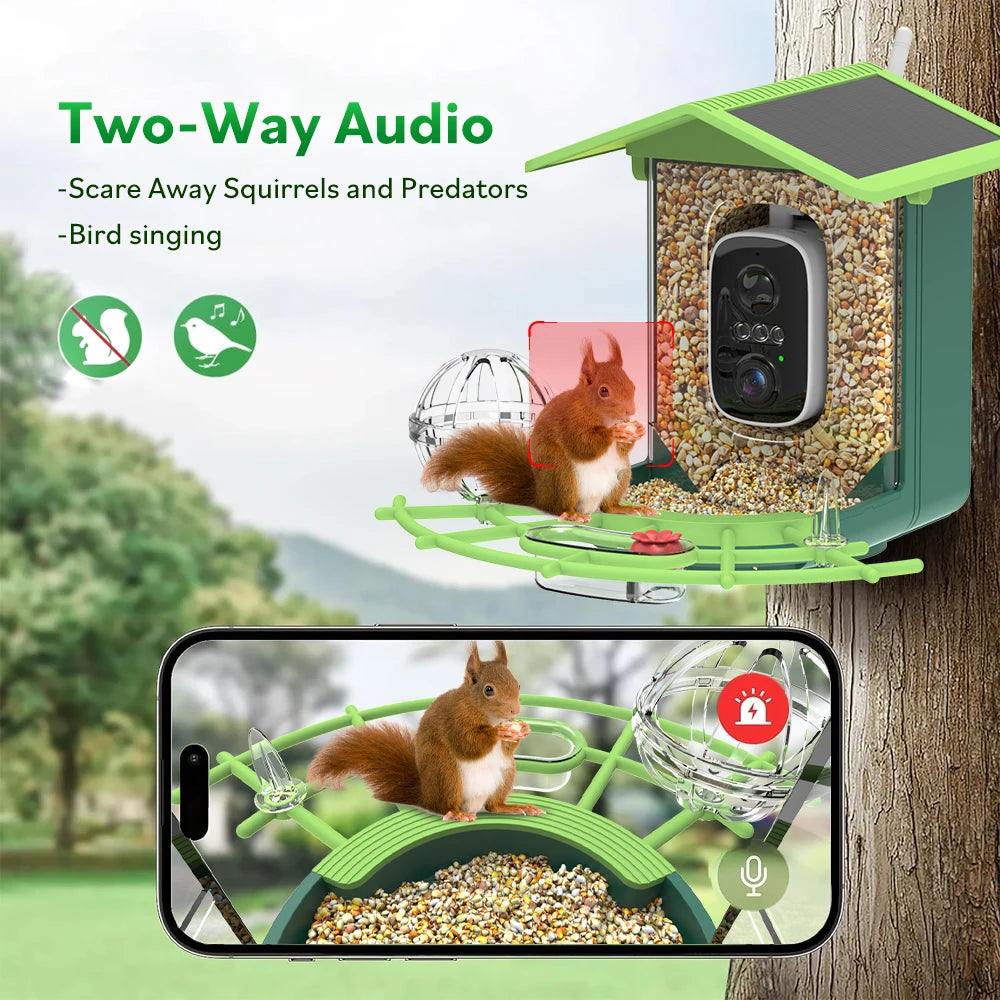 WiFi Bird Feeder Camera with Solar Power